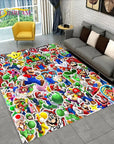 Cartoon 3D Mario-Bros Game Area Rug