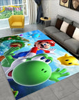 Cartoon 3D Mario-Bros Game Area Rug