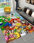 Cartoon 3D Mario-Bros Game Area Rug