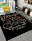 3D Retro Vintage Motorcycle Area Rug