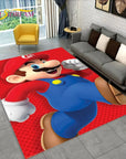 Cartoon 3D Mario-Bros Game Area Rug