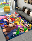 Cartoon 3D Mario-Bros Game Area Rug