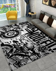 3D Retro Vintage Motorcycle Area Rug