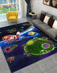 Cartoon 3D Mario-Bros Game Area Rug