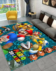 Cartoon 3D Mario-Bros Game Area Rug