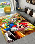 Cartoon 3D Mario-Bros Game Area Rug