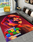 Cartoon 3D Mario-Bros Game Area Rug