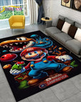 Cartoon 3D Mario-Bros Game Area Rug