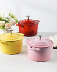 Enameled Mini Cast Iron Pot