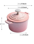 Enameled Mini Cast Iron Pot