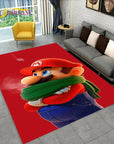 Cartoon 3D Mario-Bros Game Area Rug